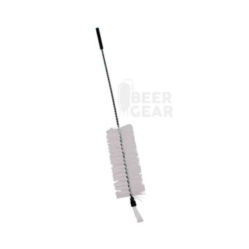 Flaskebørste med børste på tuppen. 58 cm lang. Diameter 7 cm