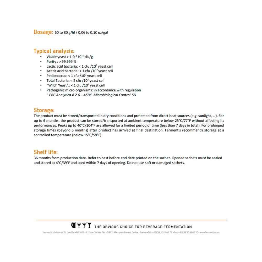 Safbrew WB-06 Spesifikasjoner. Super til hveteøl