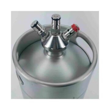 Mini Keg ball lock kobling satt på mini keg
