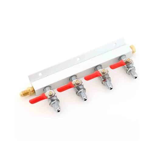 C02 manifold med 4 utganger og MFL gjenger