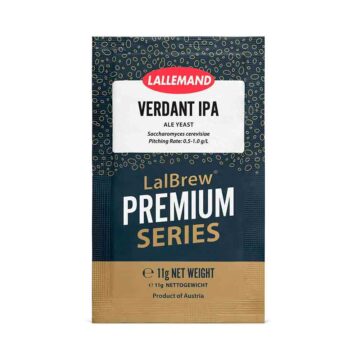 Lallemand Verdant IPA. Tørrgjær til ølbrygging. This highly versatile strain is well suited for a variety of beer styles including NEIPA, English IPA, American Pale, English Bitter, Sweet Stout and Sours.