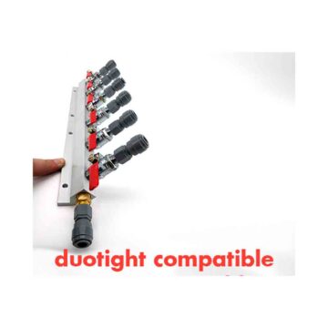 CO2 manifold 2 utganger og kuleventil. uavhengig lukking / åpning