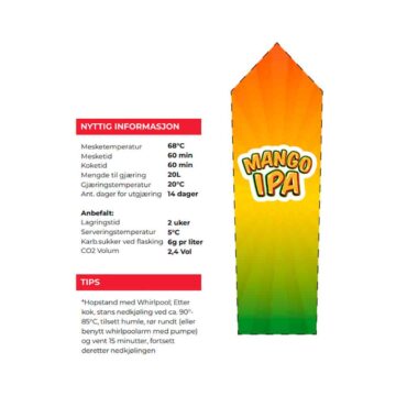 Mango IPA Allgrain Nyttig info om å brygge Mango IPA