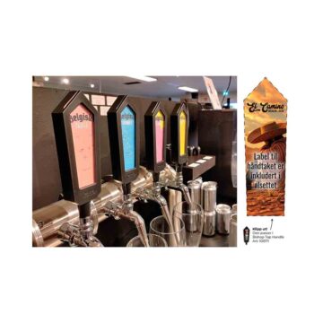 El Camino Mexican Lager Allgrain etikett til Bishop Tap Handle