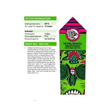 HOPBLIMINAL MESSAGES Fresh Wort Kit. 20 liter vørter!