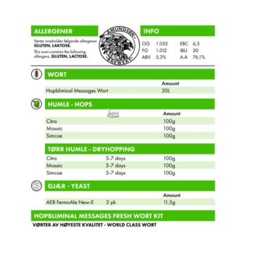 HOPBLIMINAL MESSAGES FWK info