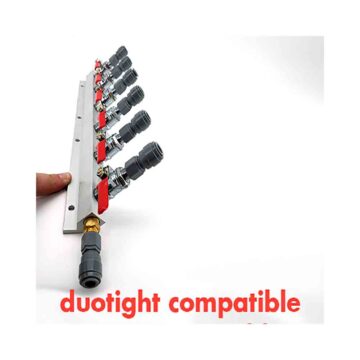 CO2 manifold med 3 utganger med MFL og kuleventiler!