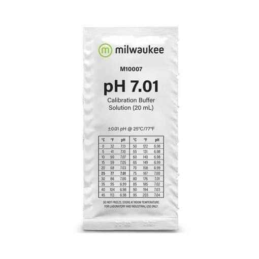Milwaukee pH 7.01 kalibreringsvæske. For kalibrering av pH instrumenter. 20-ml