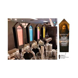 Øksebrygg v2 Barleywine allgrain ølsett etikett til tappehåndtak