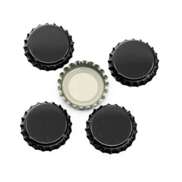 Flaskekapsler oxytab korker 100 stk sorte. Leveres i hendig pose!