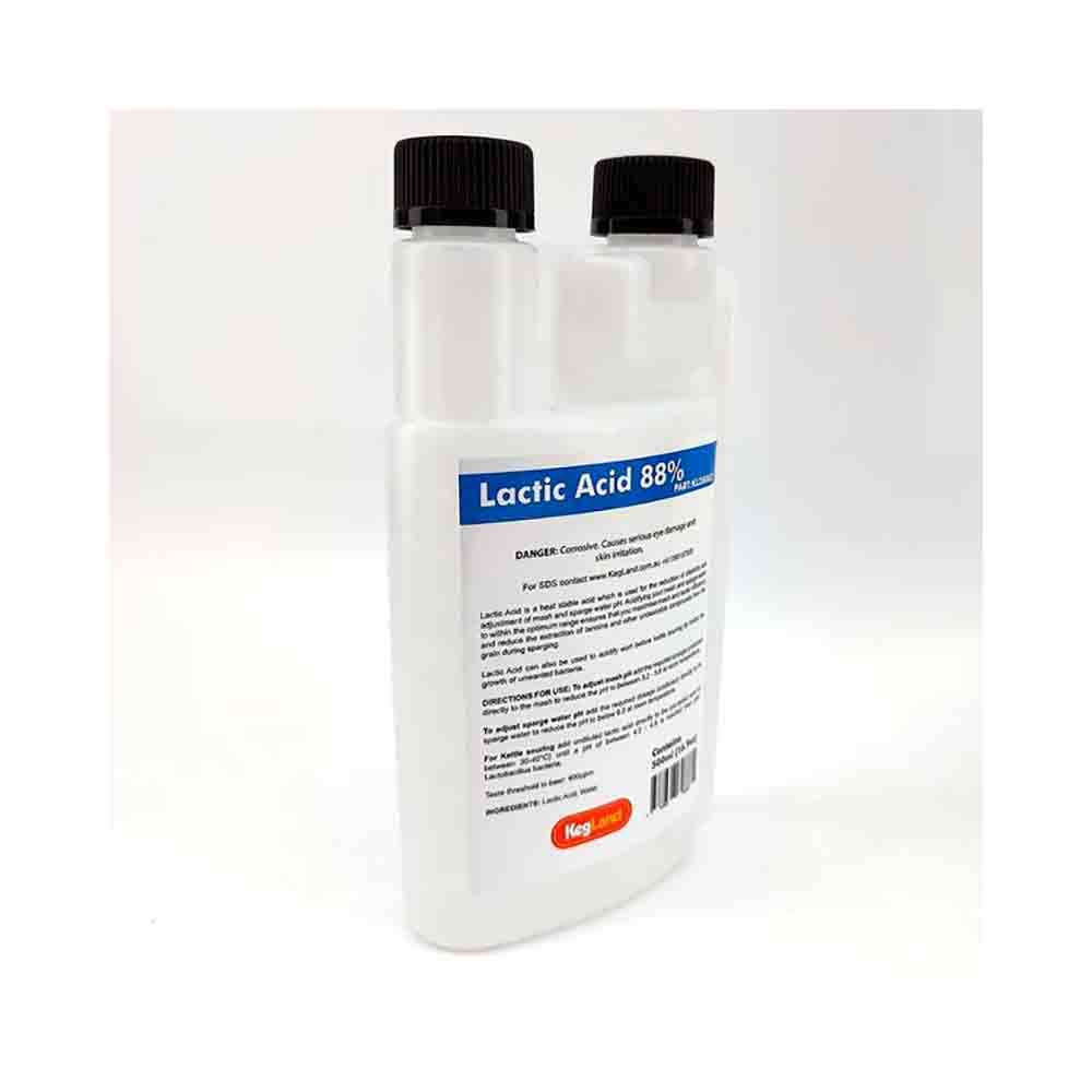 Lactic Acid 88% pH justering brukes for å senke pH i meskevann / skyllevann500ml flaske