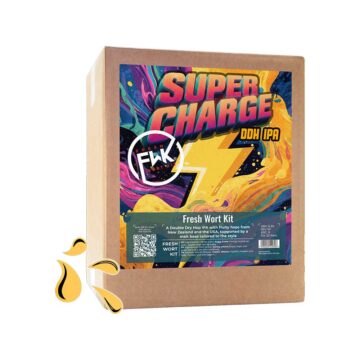 Supercharge DDH IPA. Fresh Wort Kit i eske