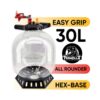 FermZilla 30L All Rounder Easy-Grip er stabil med den nye "foten" det nye lokket er enklere å få av og på!