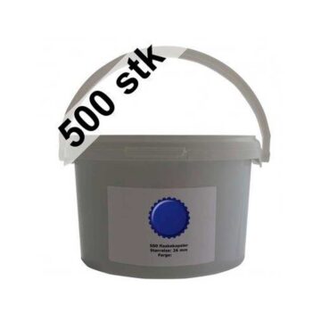 500 korker i spann. Flere farger