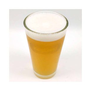 American Shaker Pint ølglass. Her sett ovenfra