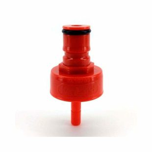 Ball Lock tilkobling i plast. Rød. Passer brusflasker og Fermzilla