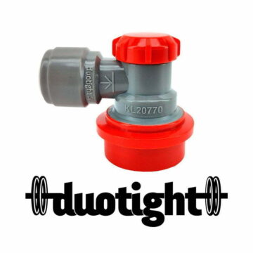 Ball lock kobling i plast for CO2 3/8"