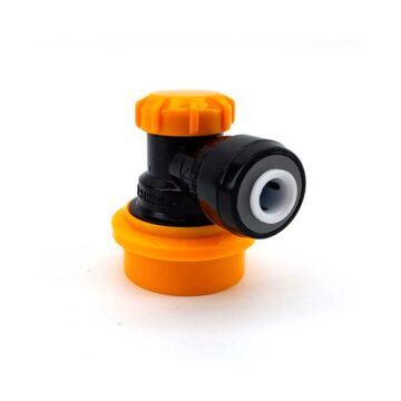 Ball lock kobling i plast for øl. 6.35mm front side bilde