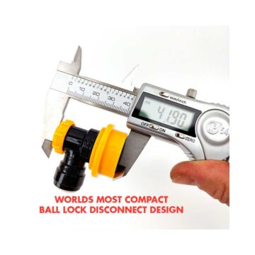 Ball lock kobling i plast for øl. verdens minste. Lar deg stable corneliusfat