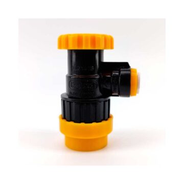 Ball lock kobling med Flow kontroll er svært kompakt!