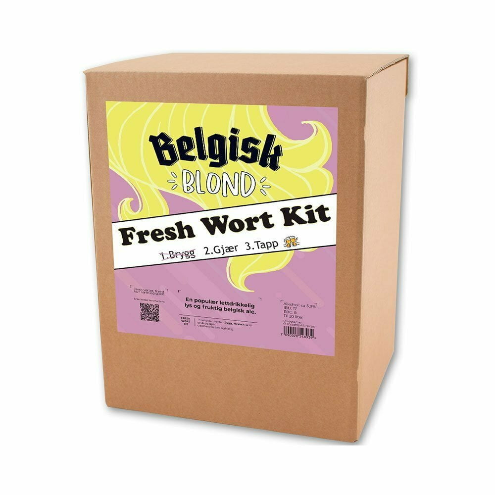 Belgisk Blond Fresh wort Kit. Enklere blir det ikke!