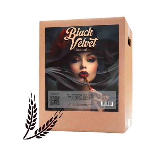 Black Velvet Oatmeal Stout allgrain ølsett på 20L