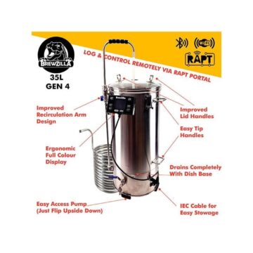 BrewZilla 35L Gen 4 RAPT informasjon