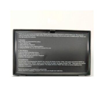 Bruksanvisning Liten digital vekt. Enkel i bruk.