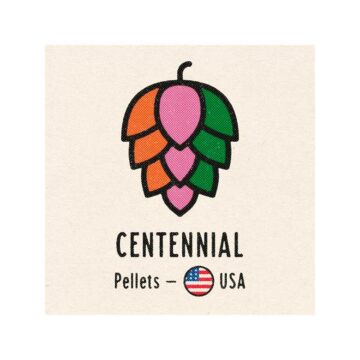 Centennial humle. Moderat blomstret med sterkt sitruspreg