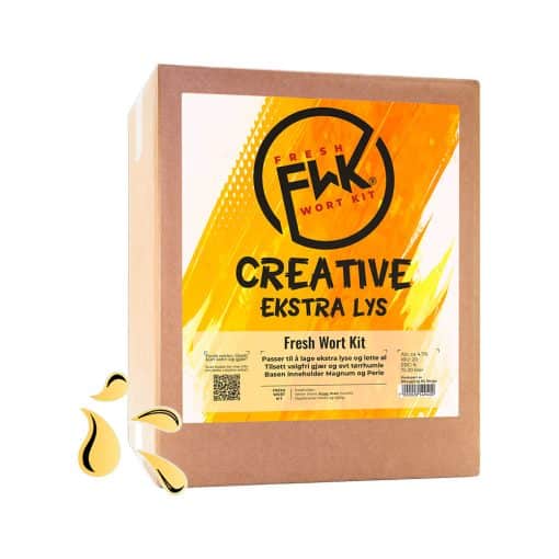 Creative Esktra Lys Fresh Wort Kit. Lar deg sette sammen din egen oppskrift ved å tilføre den gjæren og humlen du selv måtte ønske!