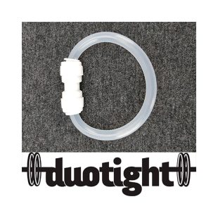 Duotight 8mm til 8mm skjøtestykke med doble o-ringer
