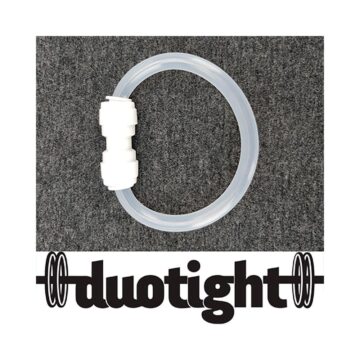 Duotight 8mm til 8mm skjøtestykke med doble o-ringer