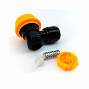 Gul Duotight Ball lock kobling i plast demontert