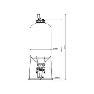 Fermzilla 55l Starter Kit dimensjoner