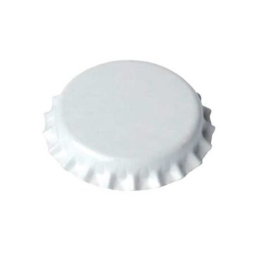 Flaskekapsler. 100 stk hvite. Ø 29mm