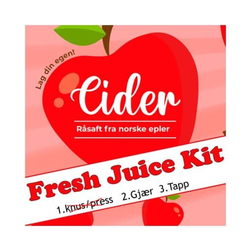 Fresh Juice Kit. Eple inneholder fersk og deilig råsaft fra friske Epler