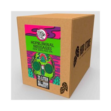 HopBliminal Messages Hazy IPA i esken ølsettet leveres i