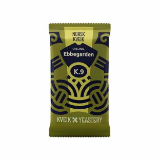 K.9 Ebbegarden Kveik. 5 gram er nok til 25 liter