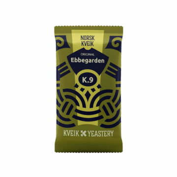 K.9 Ebbegarden Kveik. 5 gram er nok til 25 liter