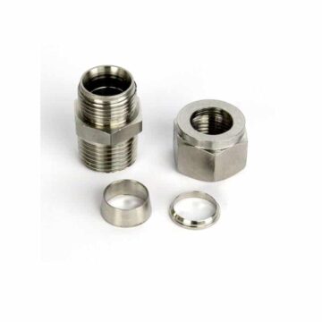 Klemringskobling i rustfritt stål