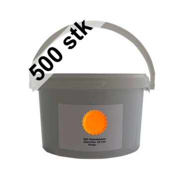 500 oransje korker i spann