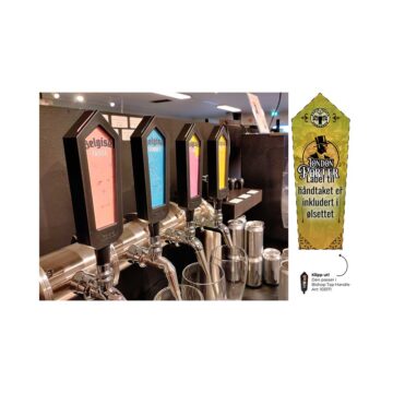 London Porter Bishop Tap Handle etikett følger med oppskriften!