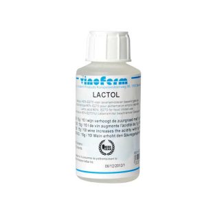 Lactol Melkesyre.250ml 80%. Senker pH i mesken ved ølbrygging