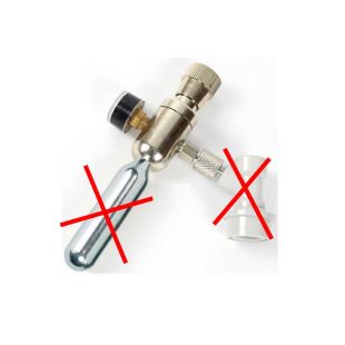 Mini regulator for co2 med gjenger!