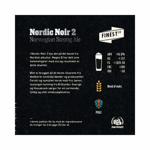Nordic Noir 2. 2022 utgave Allgrain bryggesett på 20 liter