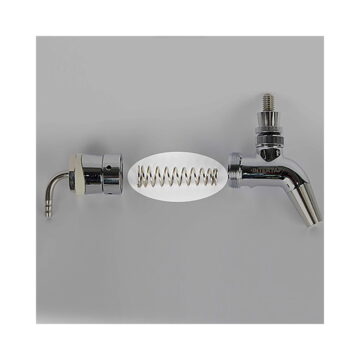 Nukatap selvlukkende fjær i tappekran uten flow control