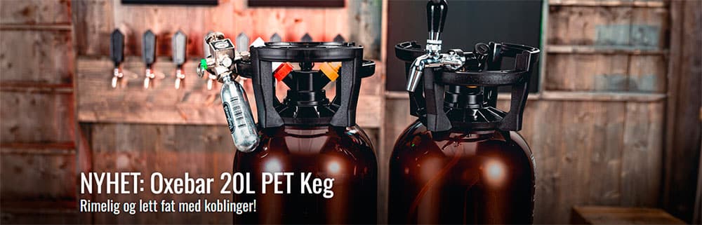 Oxebar Keg fat 20L er lette og rimelige fat til ølbrygging