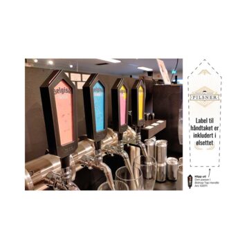 Pilsner etikett til Bishop Tap Handle tappehåndtak