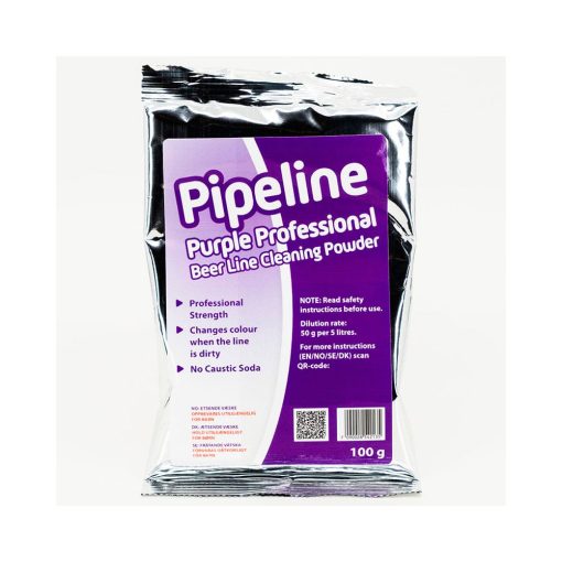 Pipeline Purple Professional 100g. Rengjøringsmiddel for rengjøring av bryggeutstyr