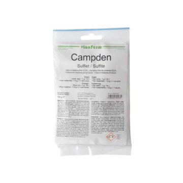 Potassium sulfite Vinoferm Campden. Dreper gjær